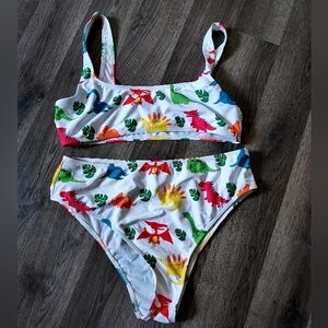 Dinosaur two piece bikini